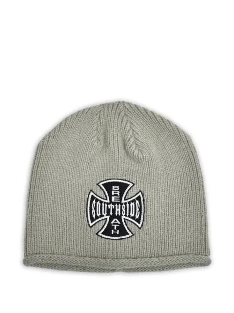 BREATH logo-patch beanie hat