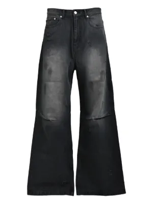 BREATH Coated Biker Jeans | Black | FARFETCH SK
