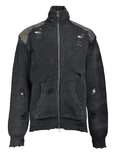 BREATH distressed-details cardigan