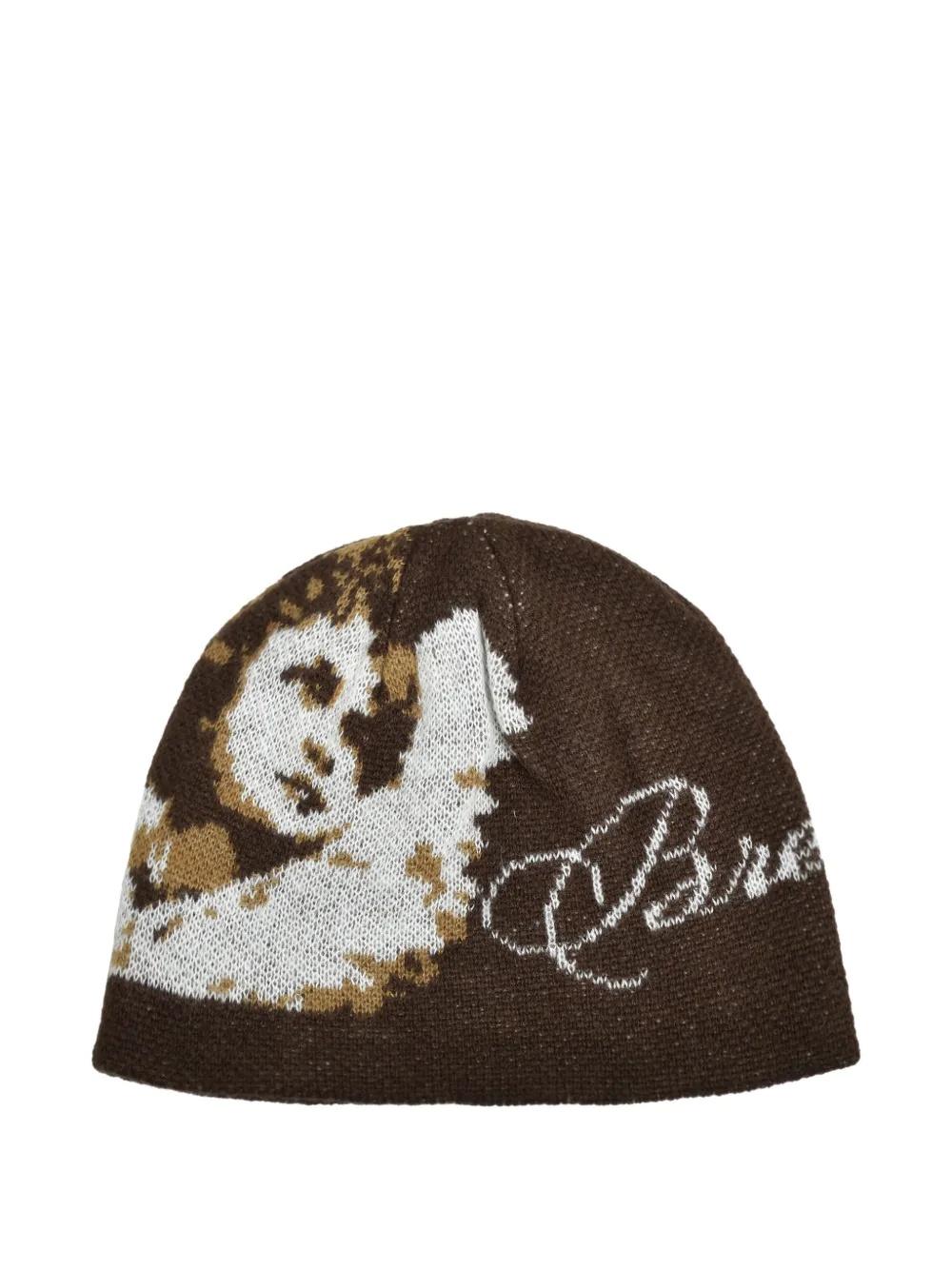 Breath Angel-embellishment Beanie Hat In Brown