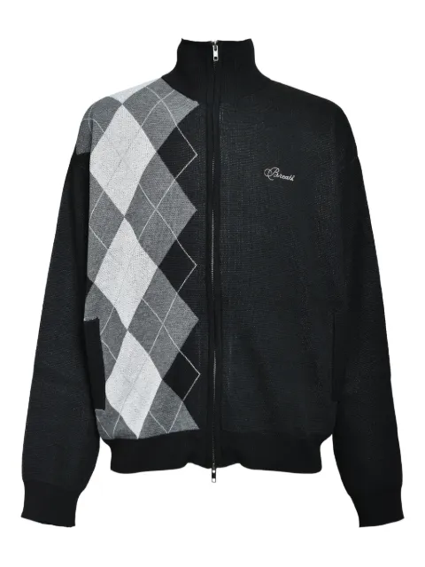 BREATH logo-embroidered cardigan