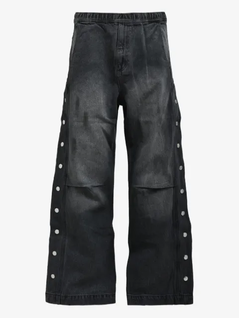 BREATH button-embellishment jeans