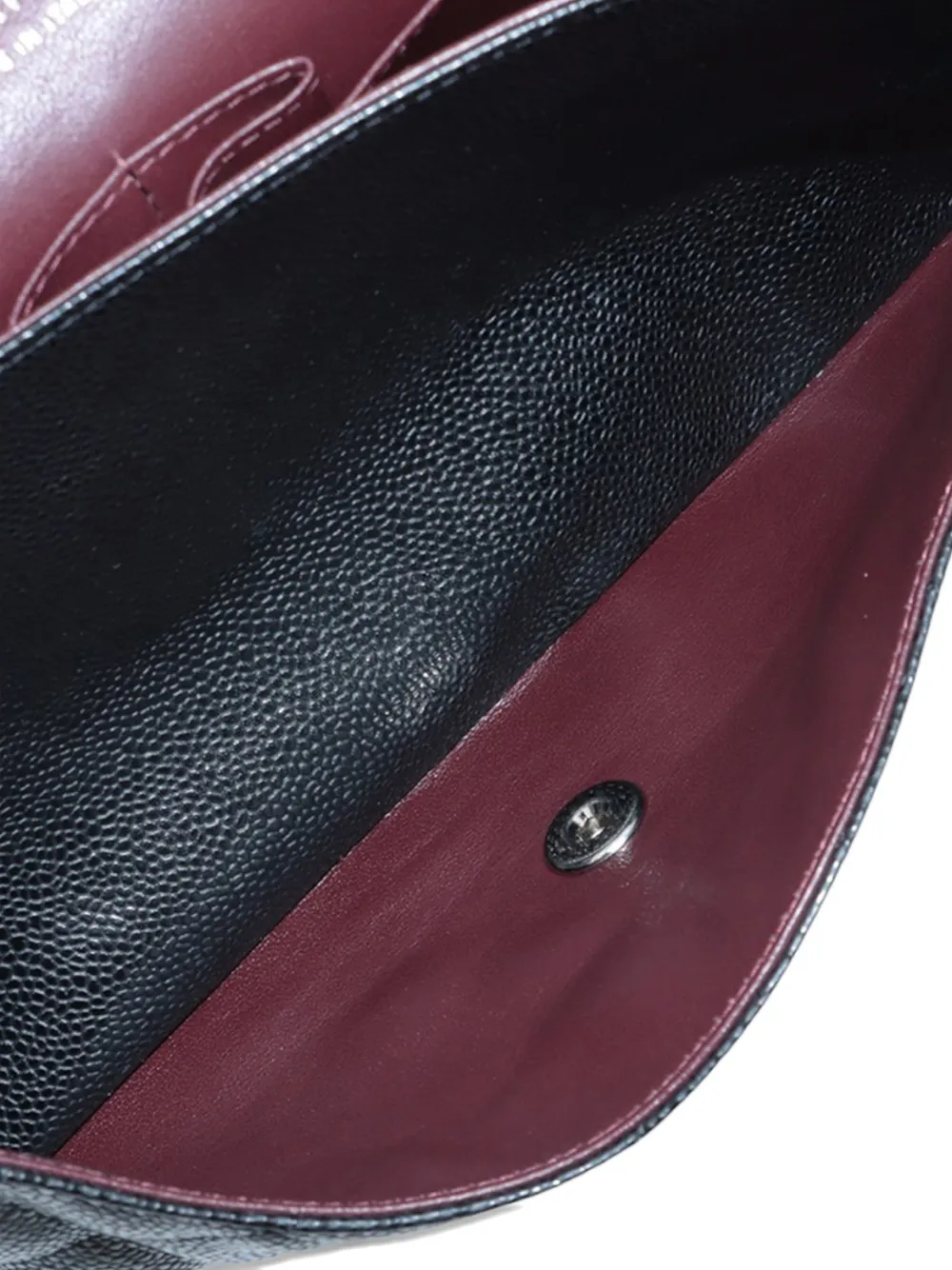 Pre-owned Chanel 2012 Jumbo Classic Caviar Double Flap Shoulder Bag In Black