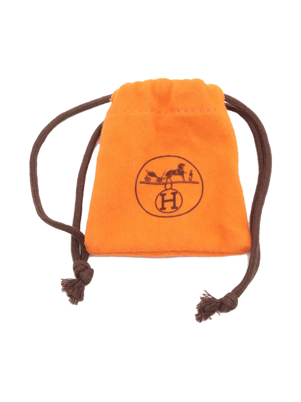 HERMES Pre-owned 2000-2020 Sterling Silver Evelyne Eclipse Pendant Necklace