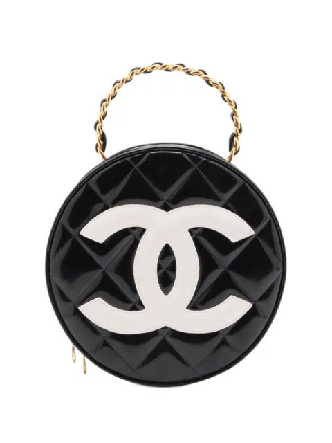 CHANEL Pre-Owned sac à main matelassé à design rond CC (1994-1996)