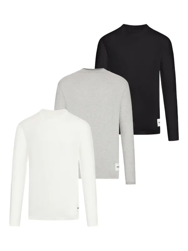 Jil Sander ロングTシャツ 3枚組 | グレー | FARFETCH JP