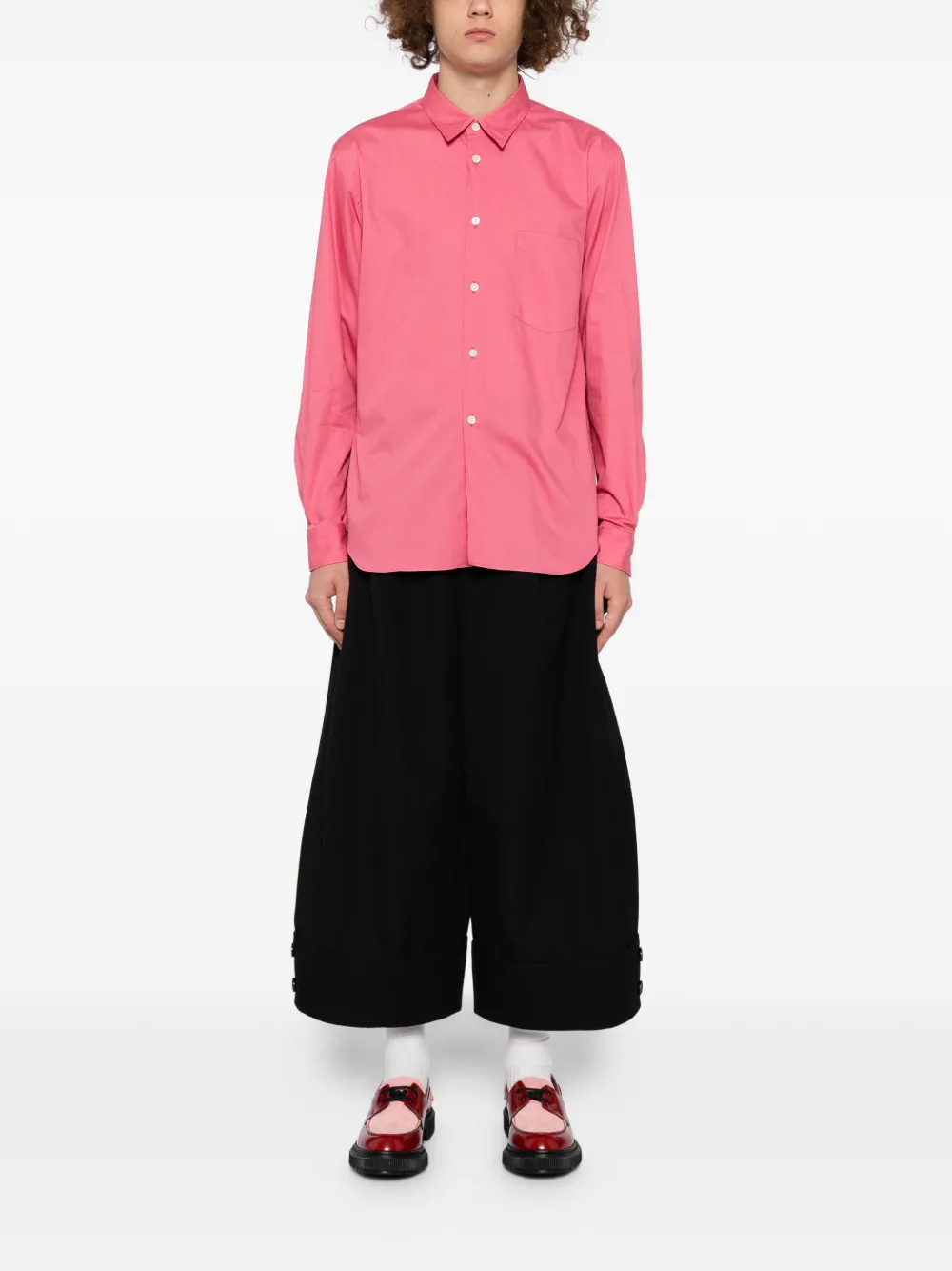 Comme des Garçons Homme Plus Katoenen overhemd - Roze