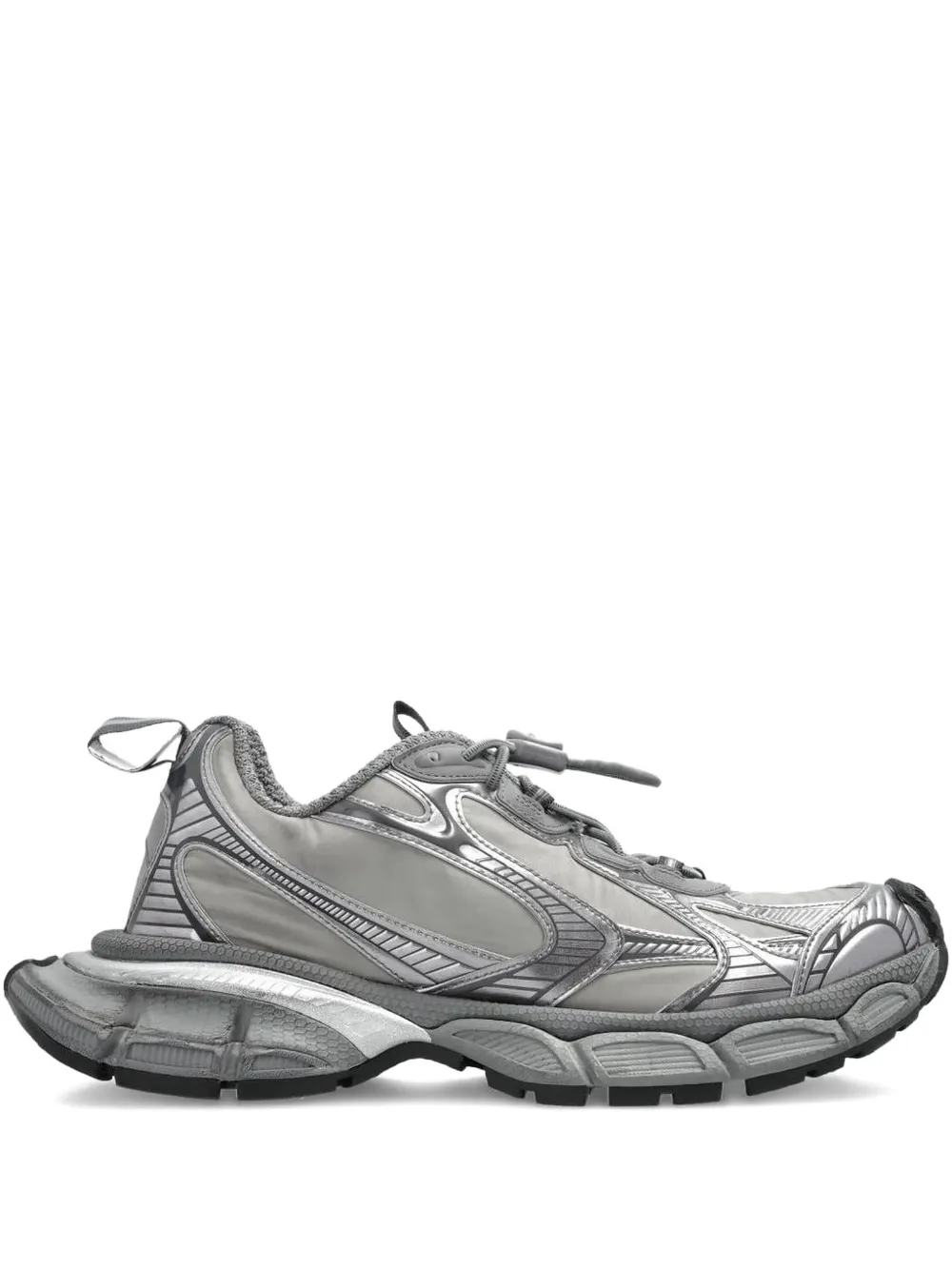 Balenciaga 3xl Panelled Trainers In Gray