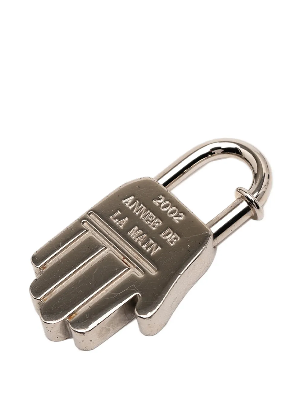 Hermès Pre-Owned 2002 Palladium Plated Annee de la Main Hand Cadena Charm | Image 2