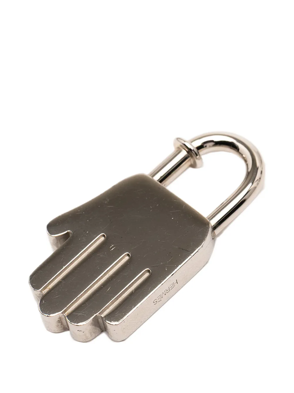 Hermès Pre-Owned 2002 Palladium Plated Annee de la Main Hand Cadena Charm | Silver | Image 1