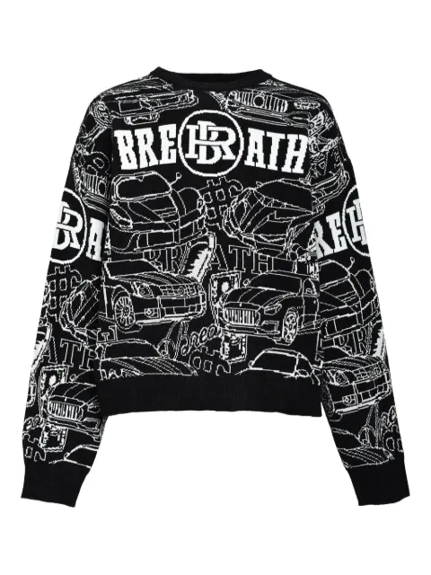BREATH car-pattern sweater