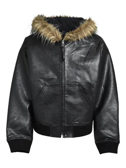 BREATH faux-fur bomber jacket