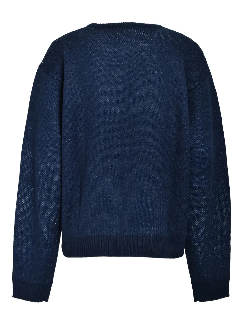 BREATH logo-embroidered sweater - Blauw