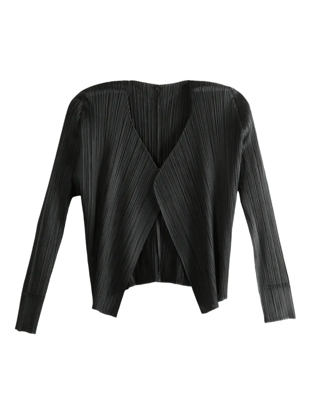 Pleats Please Issey Miyake chamarra plisada | negro | Image 1