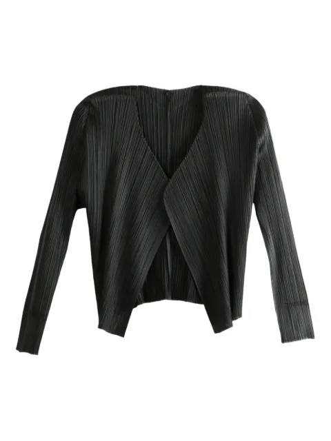 Pleats Please Issey Miyake chamarra plisada