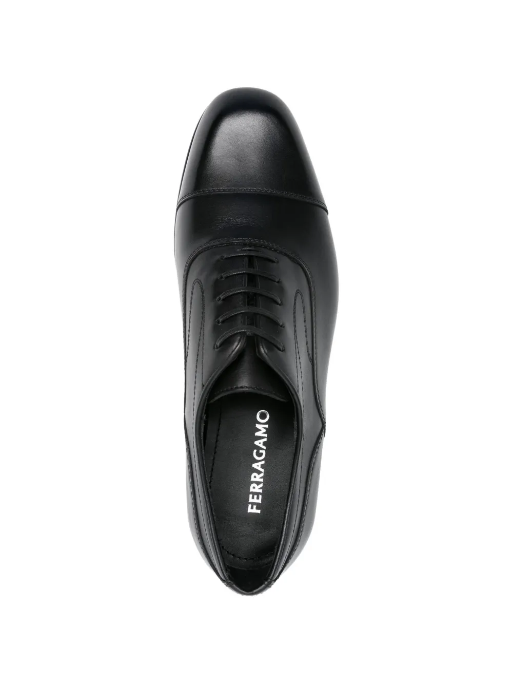 Ferragamo Leren Oxford schoenen Zwart