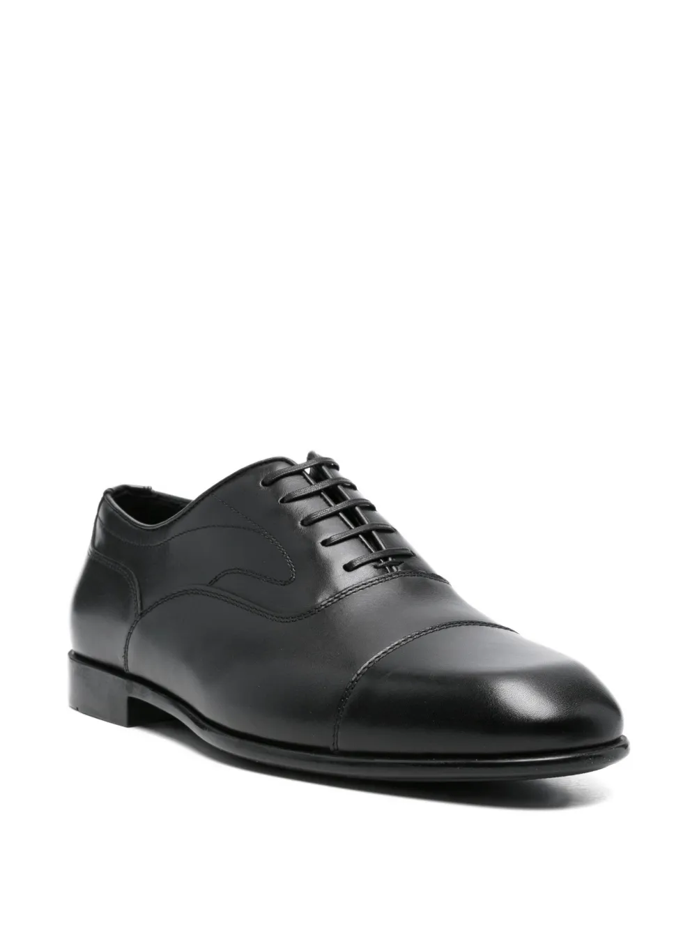 Ferragamo Leren Oxford schoenen Zwart