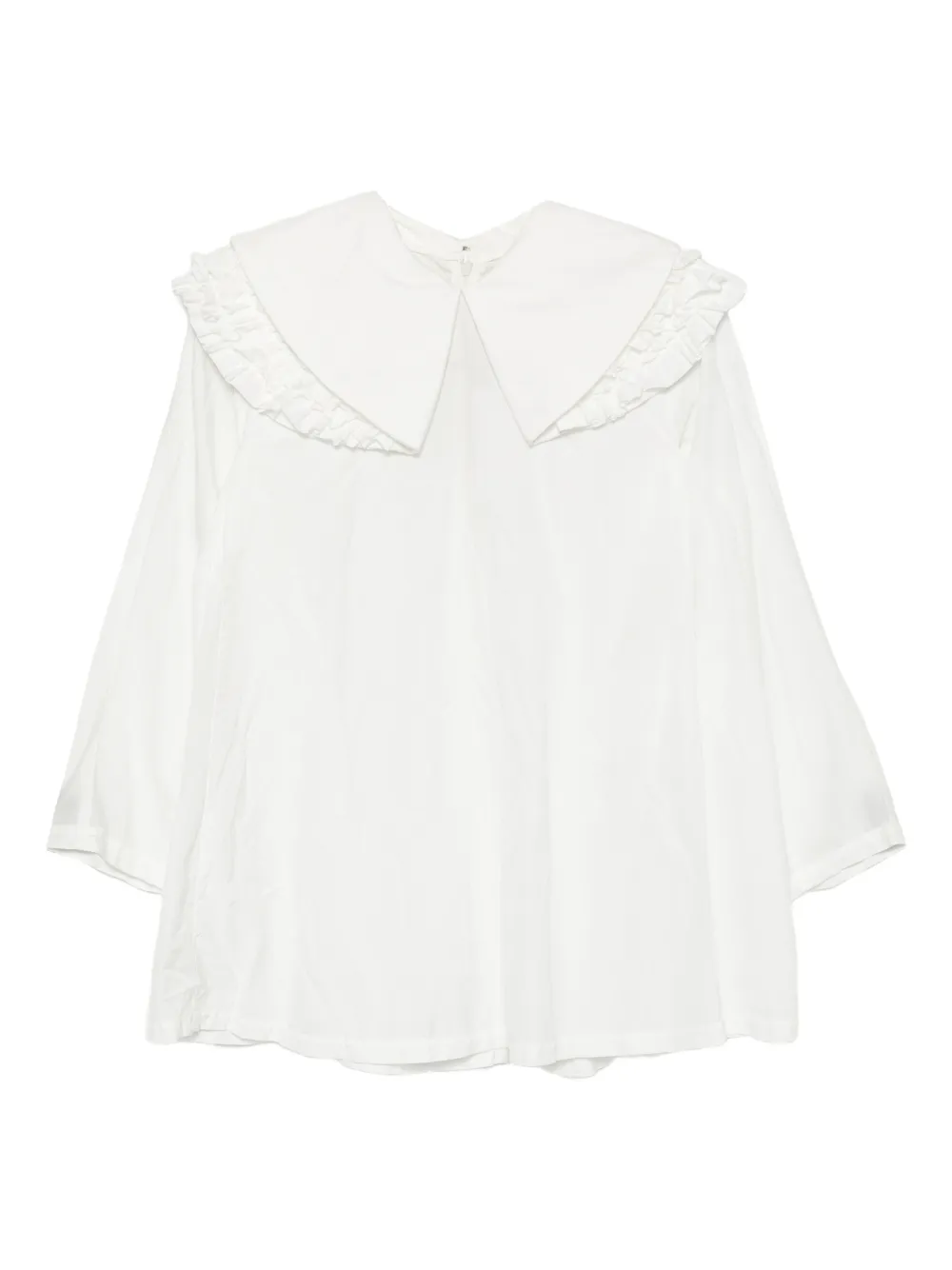 Comme Des Garçons Comme Des Garçons Blusa con ruches - Bianco