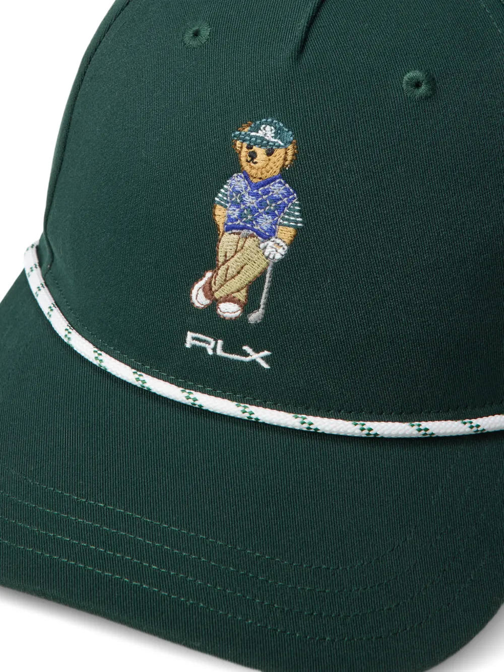  Rlx Ralph Lauren Bear Embroidered Cap - Green 