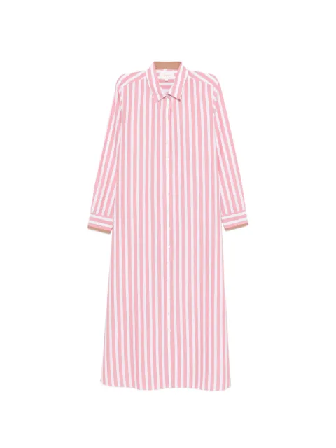 Xirena vestido camisero midi con motivo de rayas