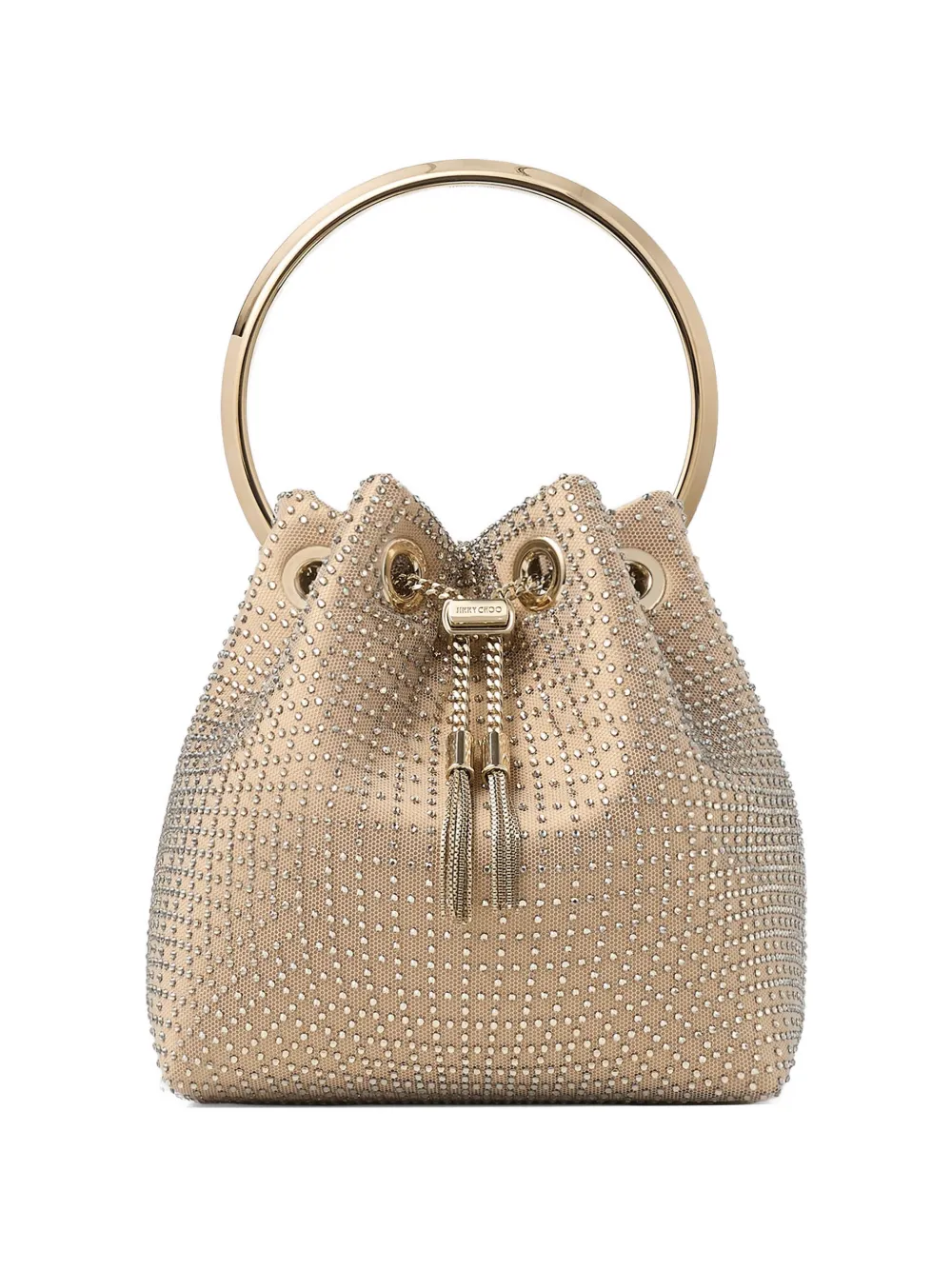 Jimmy Choo Bon bon ring handle bucket bag - Neutrals