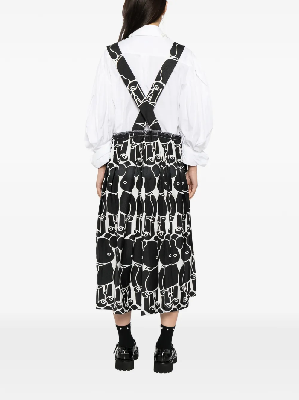 Comme Des Garçons Rok met print Zwart