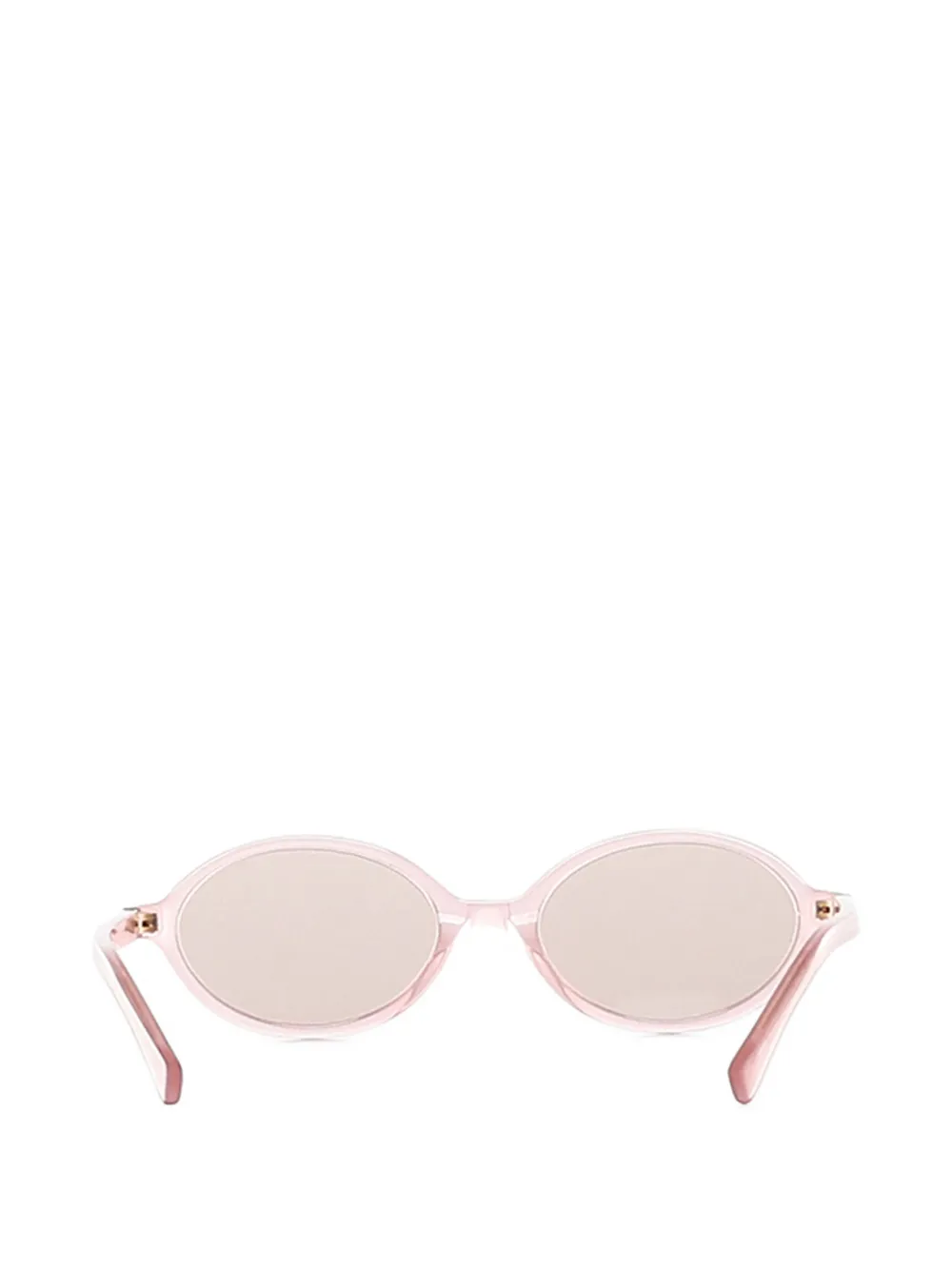 Miu Eyewear Zonnebril met ovalen montuur Roze