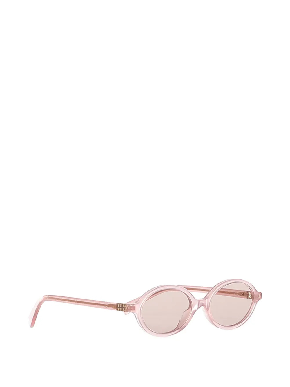 Miu Eyewear Zonnebril met ovalen montuur Roze