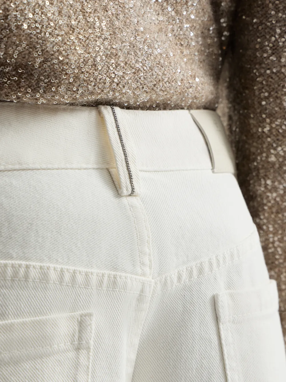 Brunello Cucinelli Cropped broek Wit