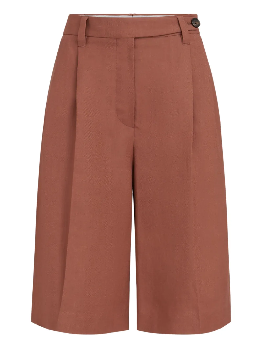 Brunello Cucinelli monili-detail concealed-fastening shorts - Arancione