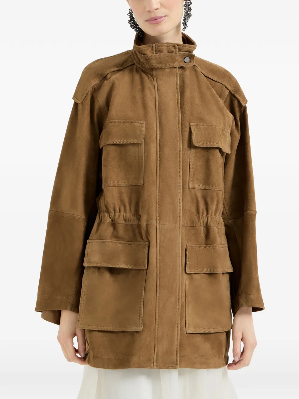  Brunello Cucinelli Snap-fastening Jacket - Brown 