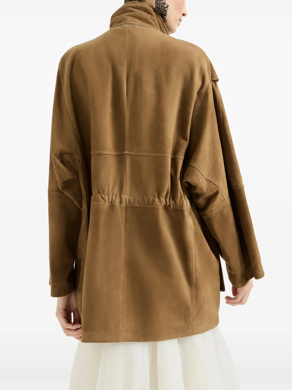 Brunello Cucinelli Jack met drukknoopsluiting Bruin