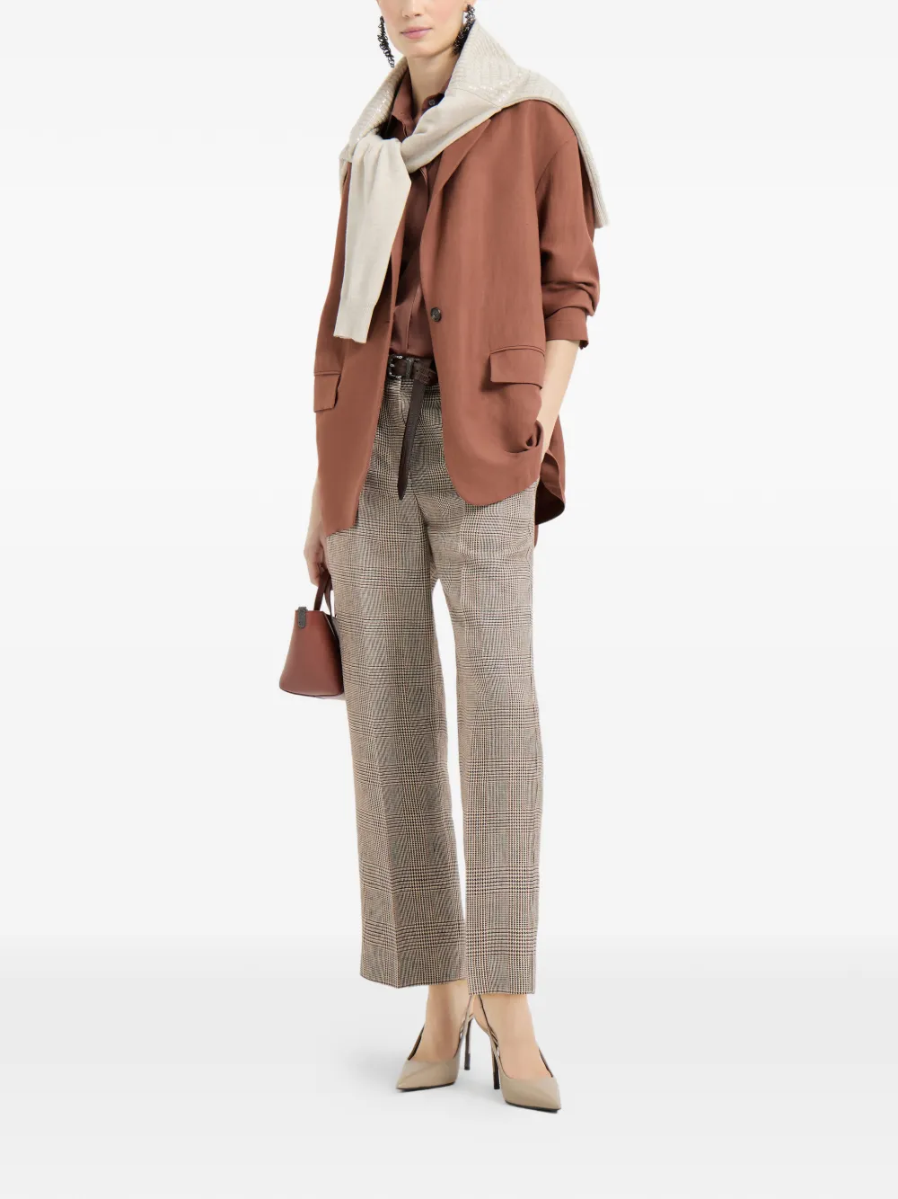 Brunello Cucinelli plaid-pattern trousers | Slacks | Image 2