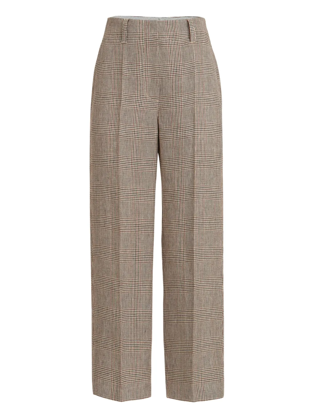 Brunello Cucinelli Plaid-pattern Trousers In Brown