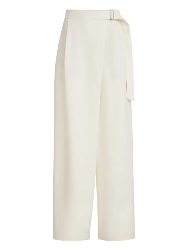 Brunello Cucinelli Belted Trousers in Neutrals