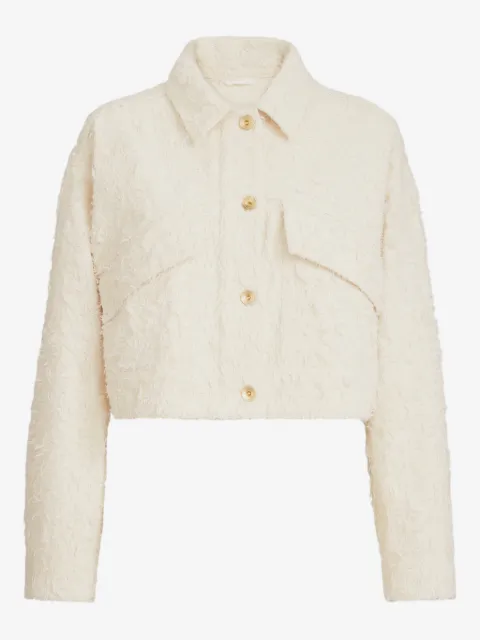 Brunello Cucinelli fuzzy-texture jacket
