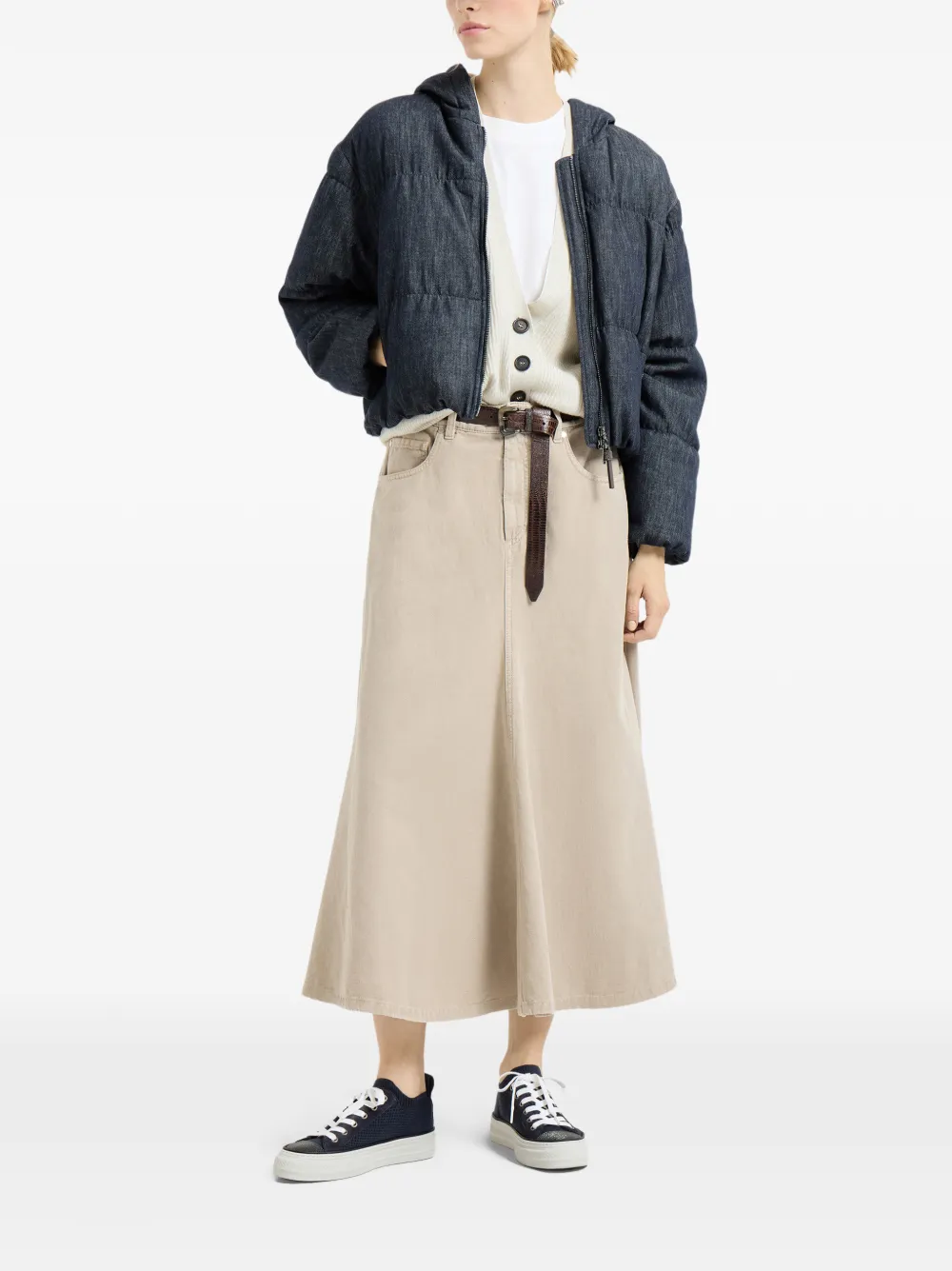 Brunello Cucinelli chamarra capitonada con capucha | Chamarras capitonadas | Image 2