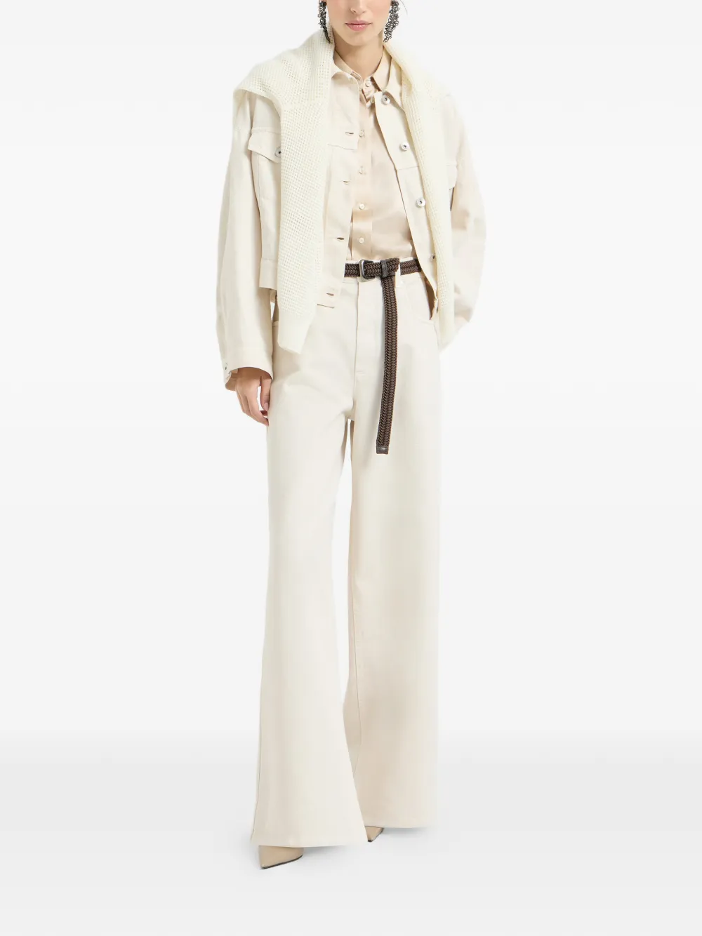 Brunello Cucinelli monili-embellishment button-up jacket | Cropped Jackets | Image 2
