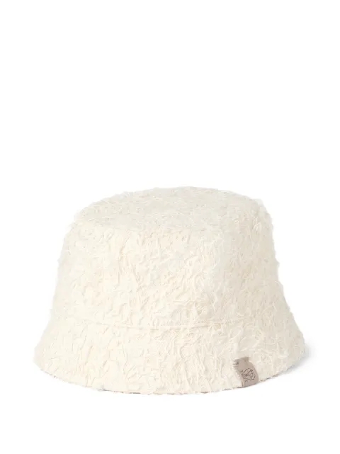 Brunello Cucinelli logo-patch bucket hat