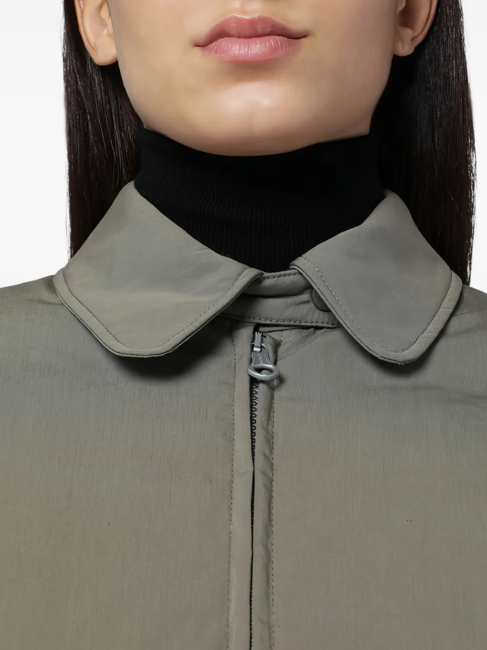 OUR LEGACY zip collared bomber jacket Groen