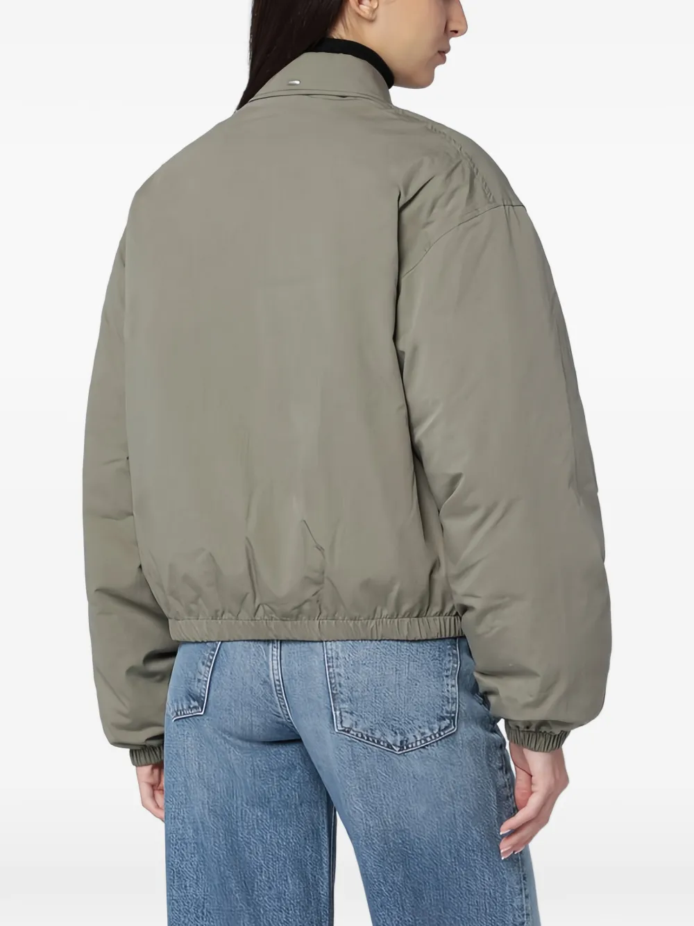 OUR LEGACY zip collared bomber jacket Groen