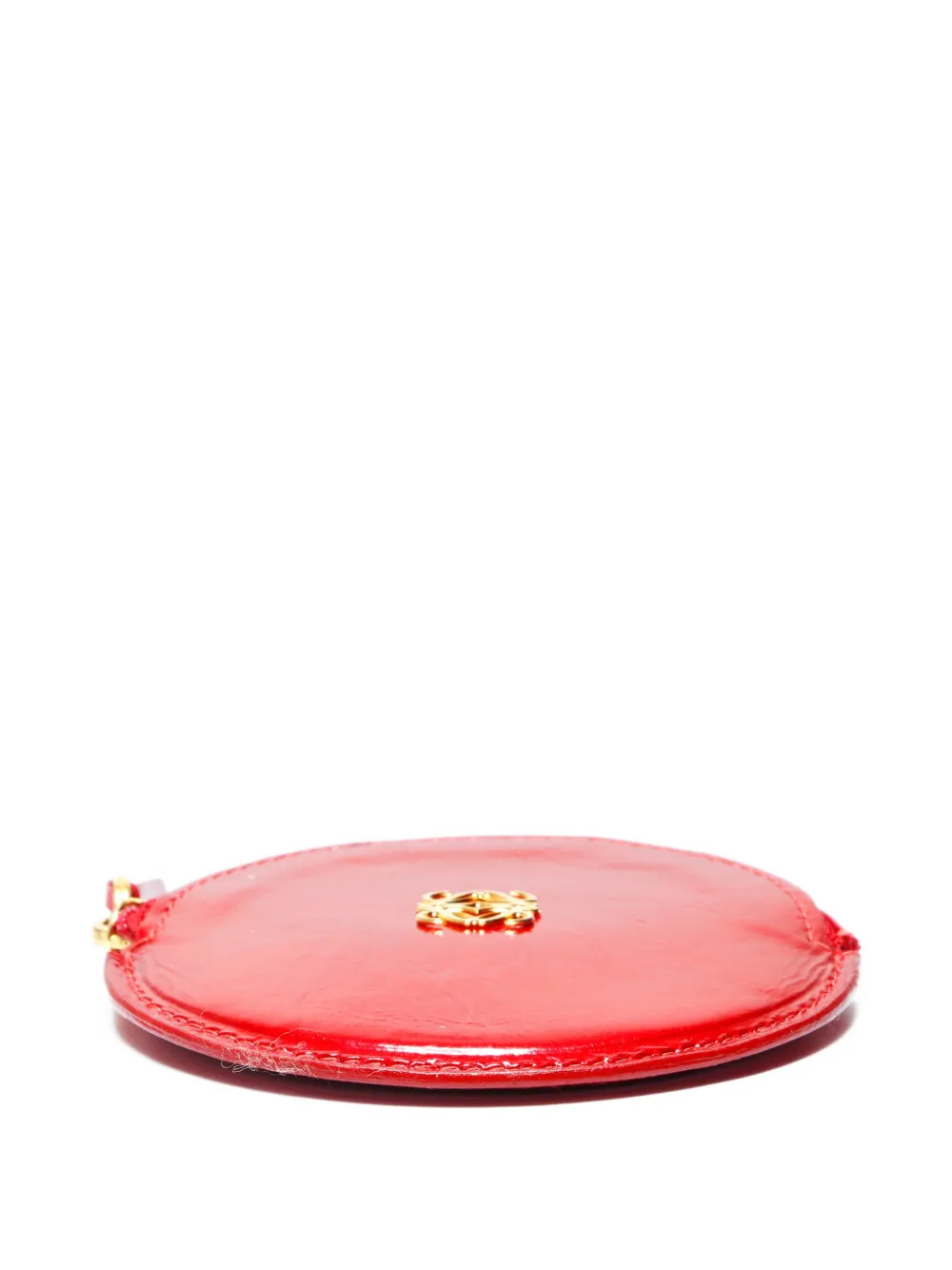 Pre-owned Loewe 1990s Mini Logo Coin Purse In Red