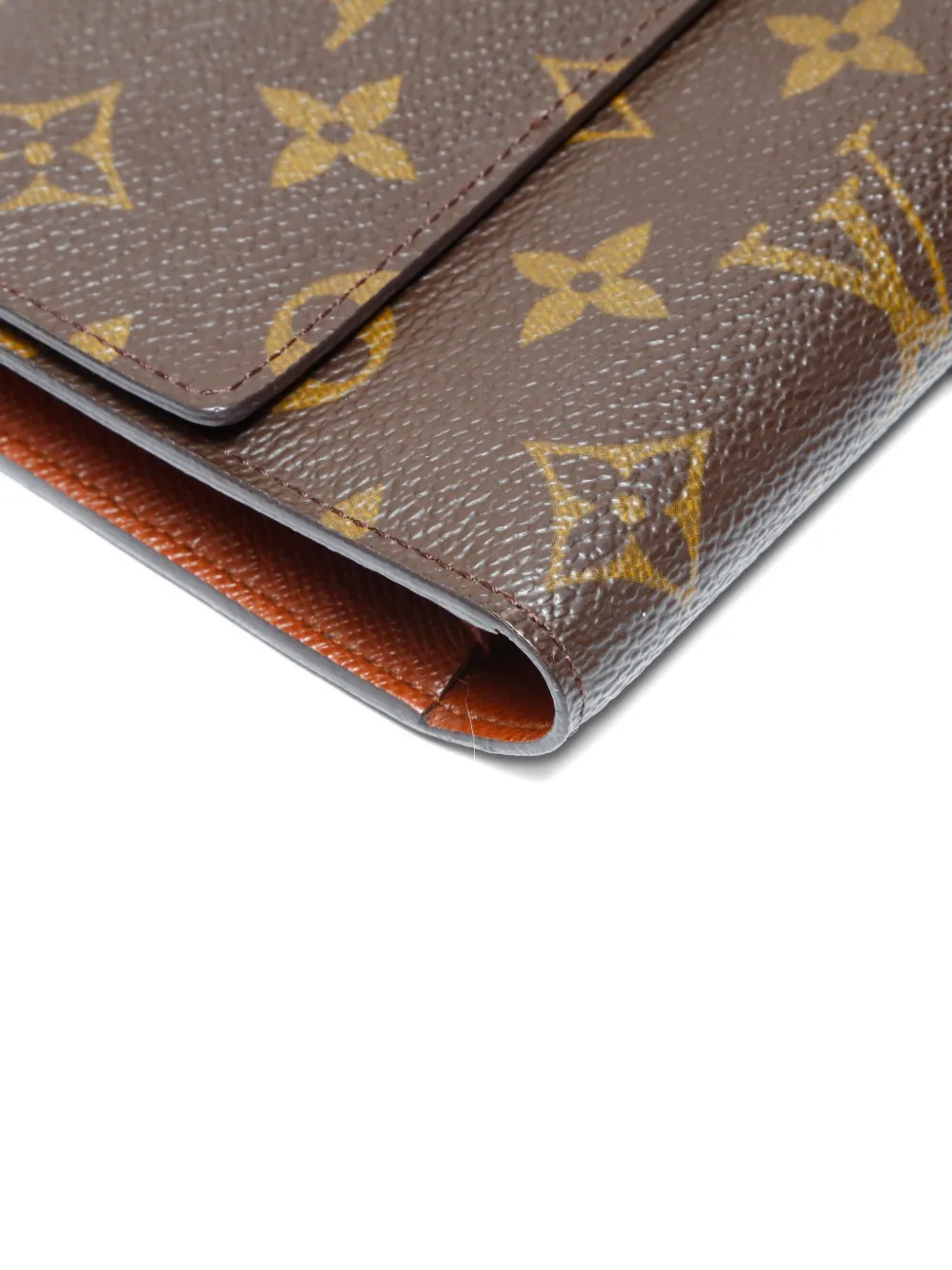 LOUIS VUITTON Pre-owned 2002 Portefeuille International Monogram Wallet In Brown