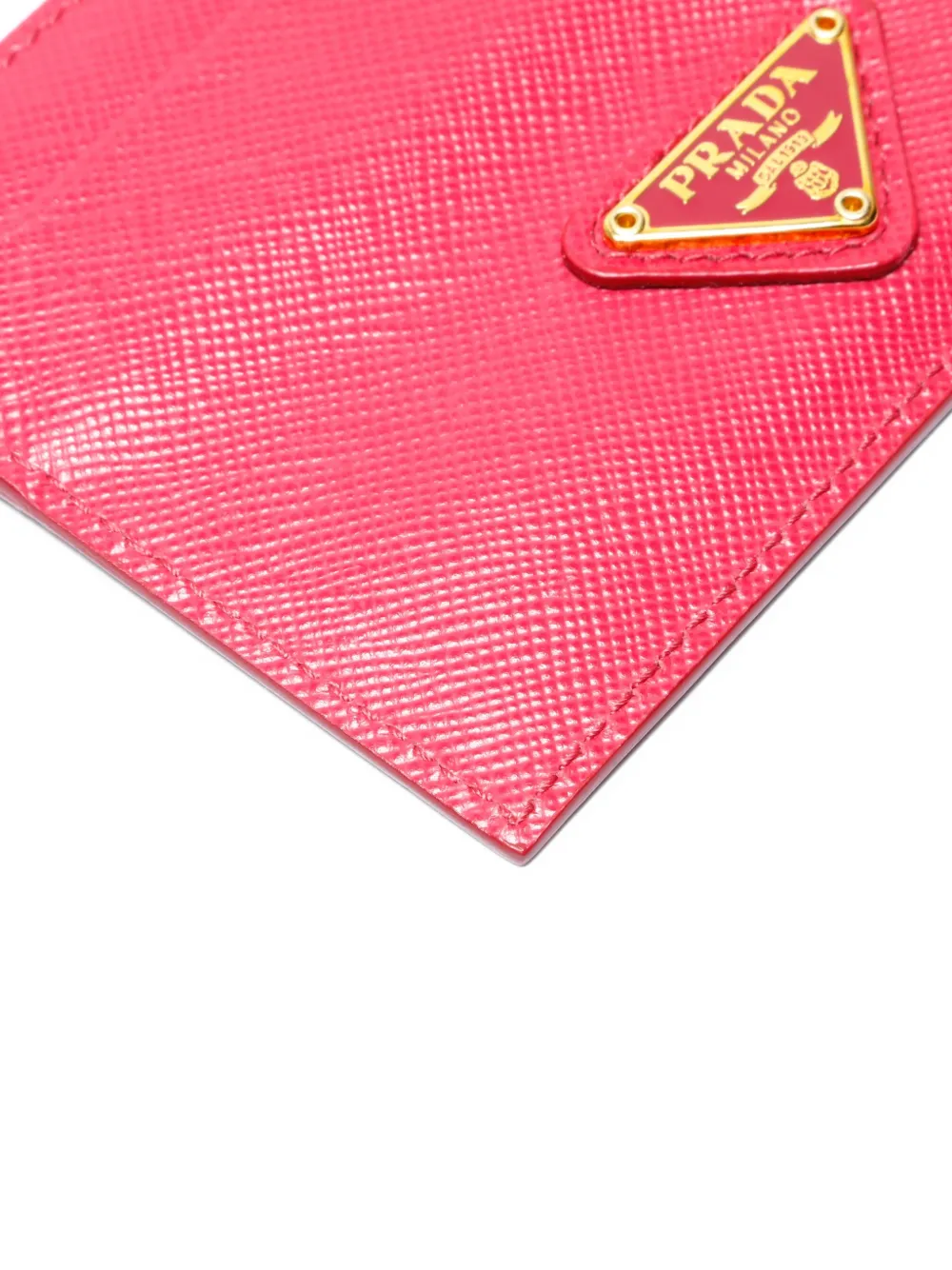 Pre-owned Prada 2020s Logo Card Holder In Pink