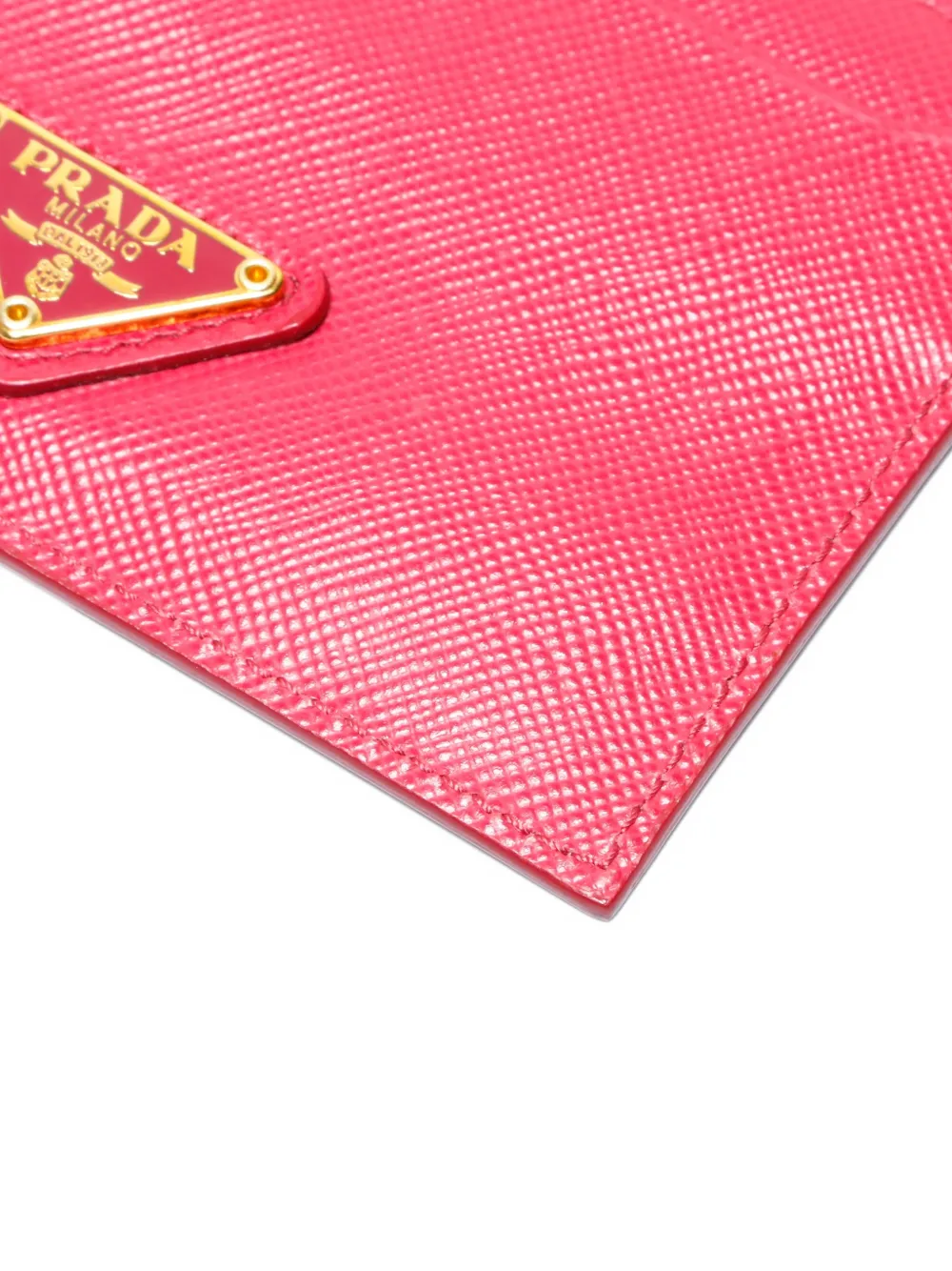 Pre-owned Prada 2020s Logo Card Holder In Pink