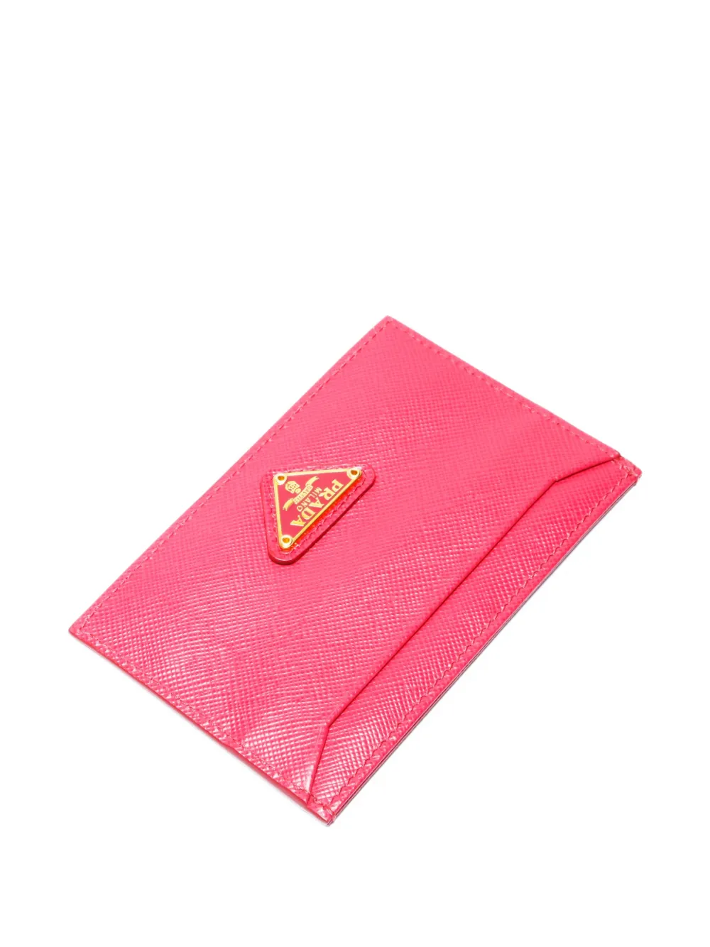 Pre-owned Prada 2020s Logo Card Holder In Pink