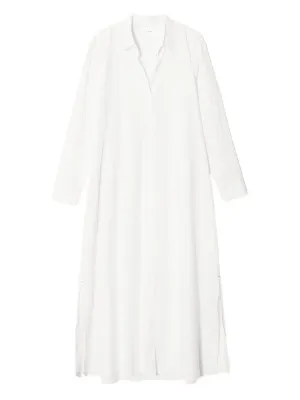 Calvin Klein Long-Sleeve Belted Dress - White