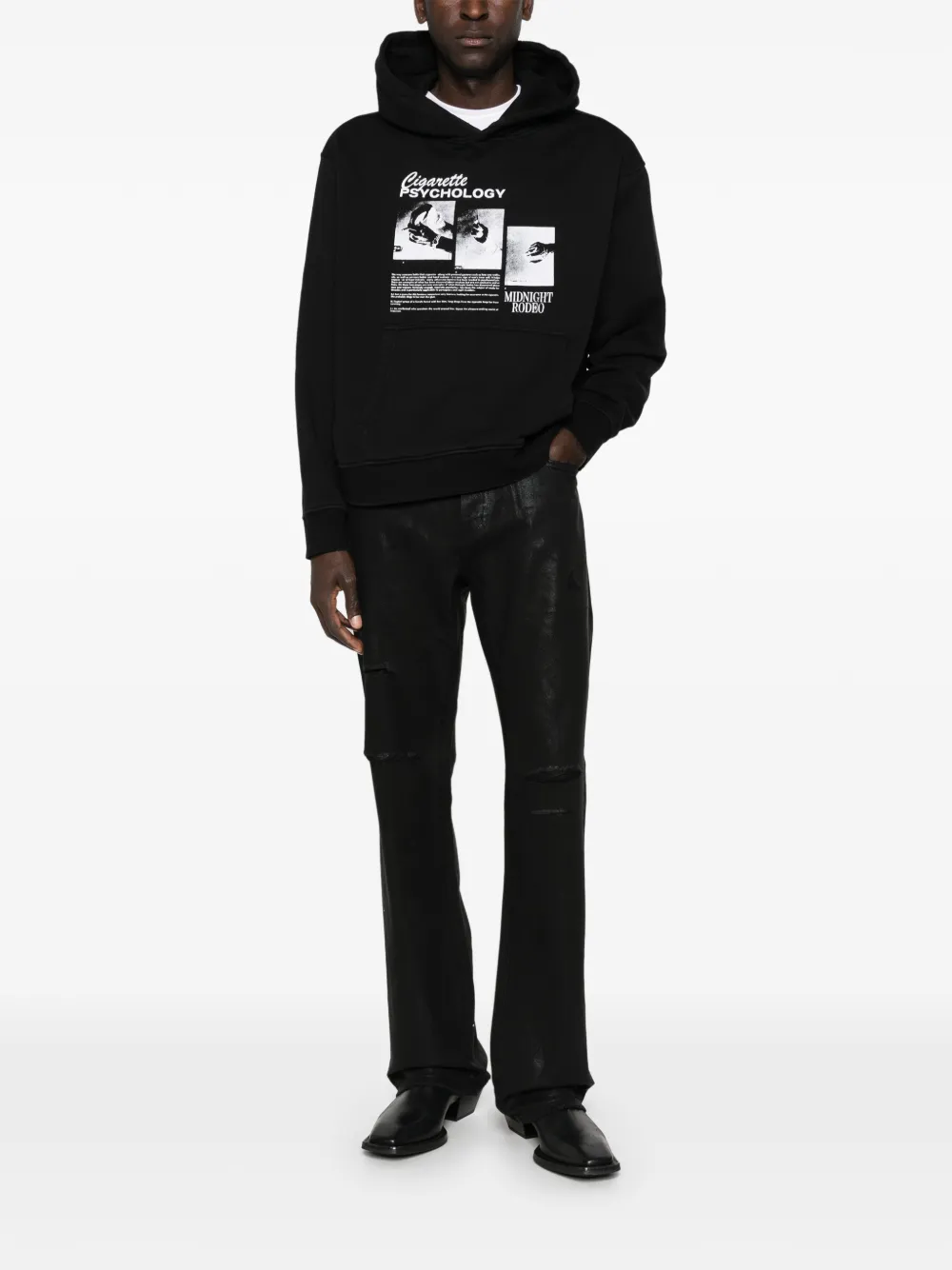 Purple Brand distressed jeans - Zwart