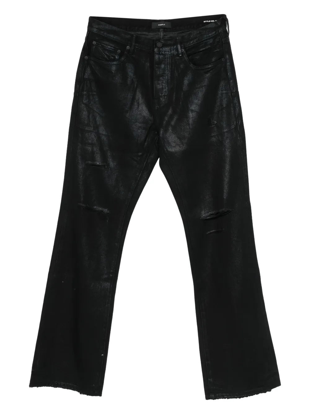 Purple Brand jean à effet usé | noir | Image 1