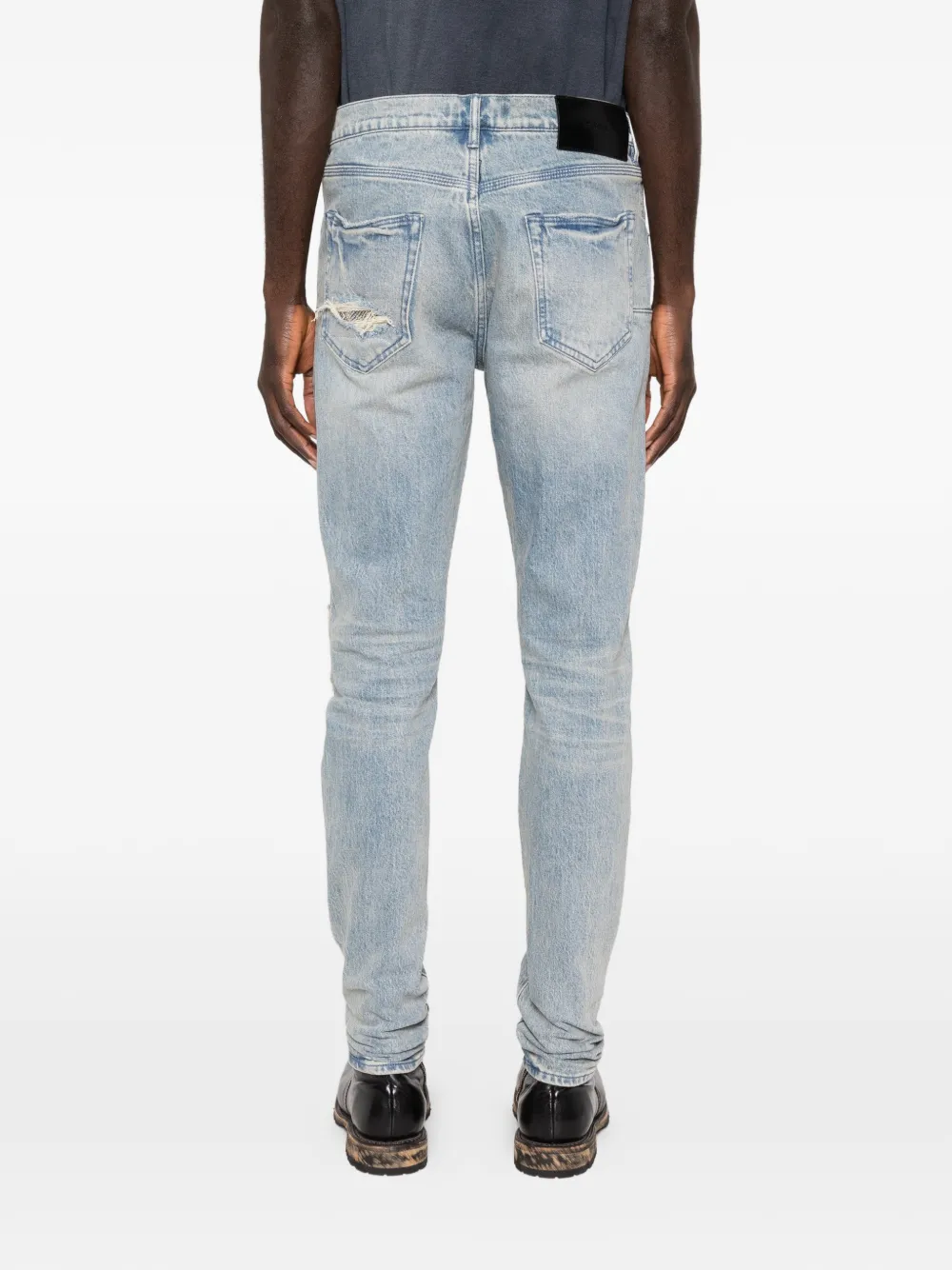 Purple Brand Denim jeans met pailletten Blauw